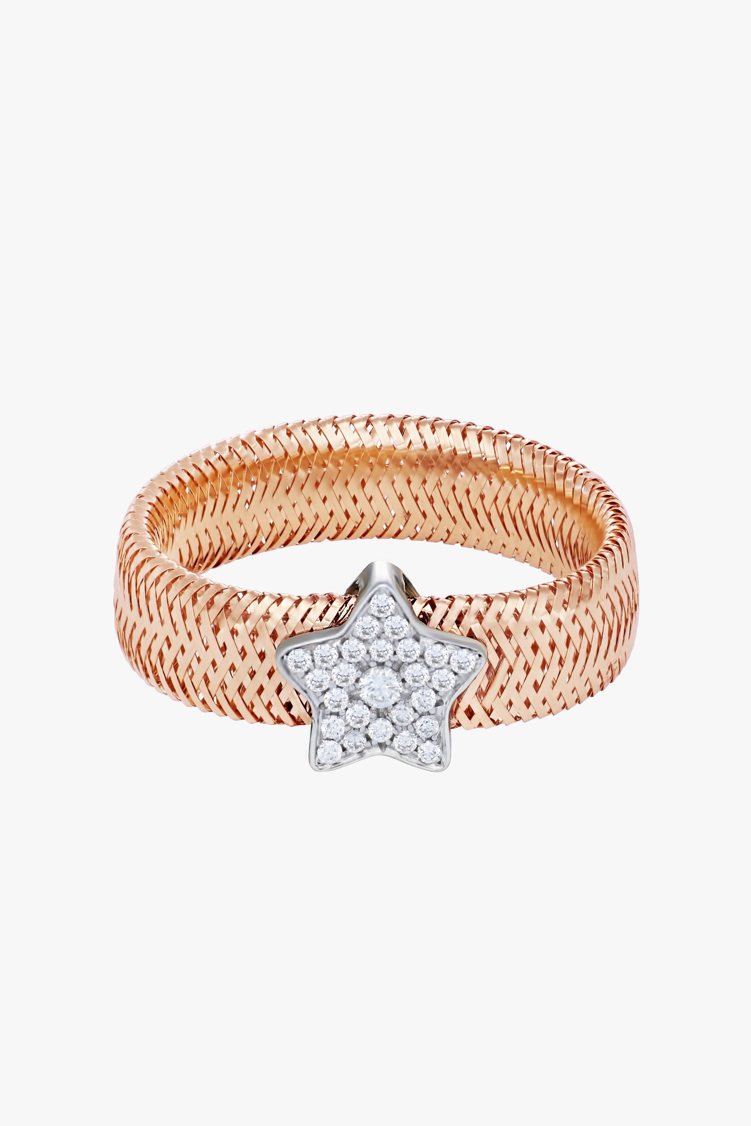 DIAMOND STAR RIBBON RING