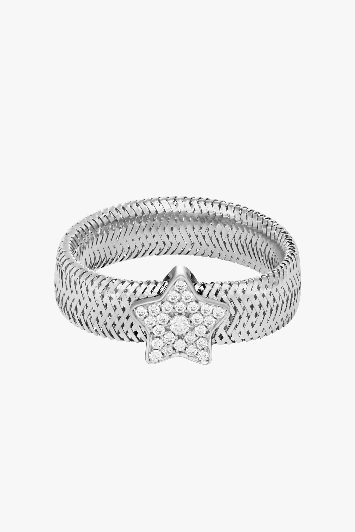 DIAMOND STAR RIBBON RING