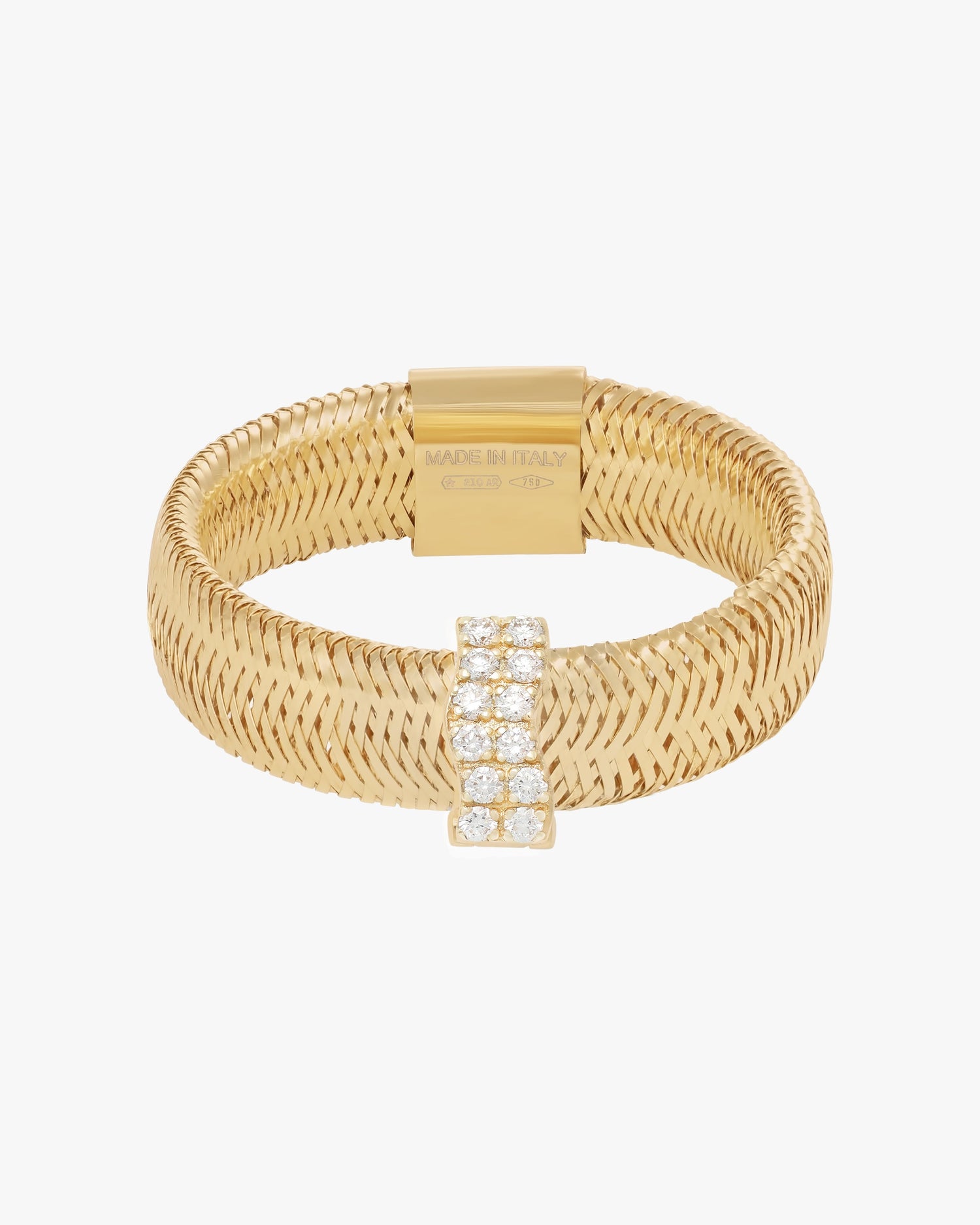 RIDE THE WAVE CHARM RIBBON RING - Yellow