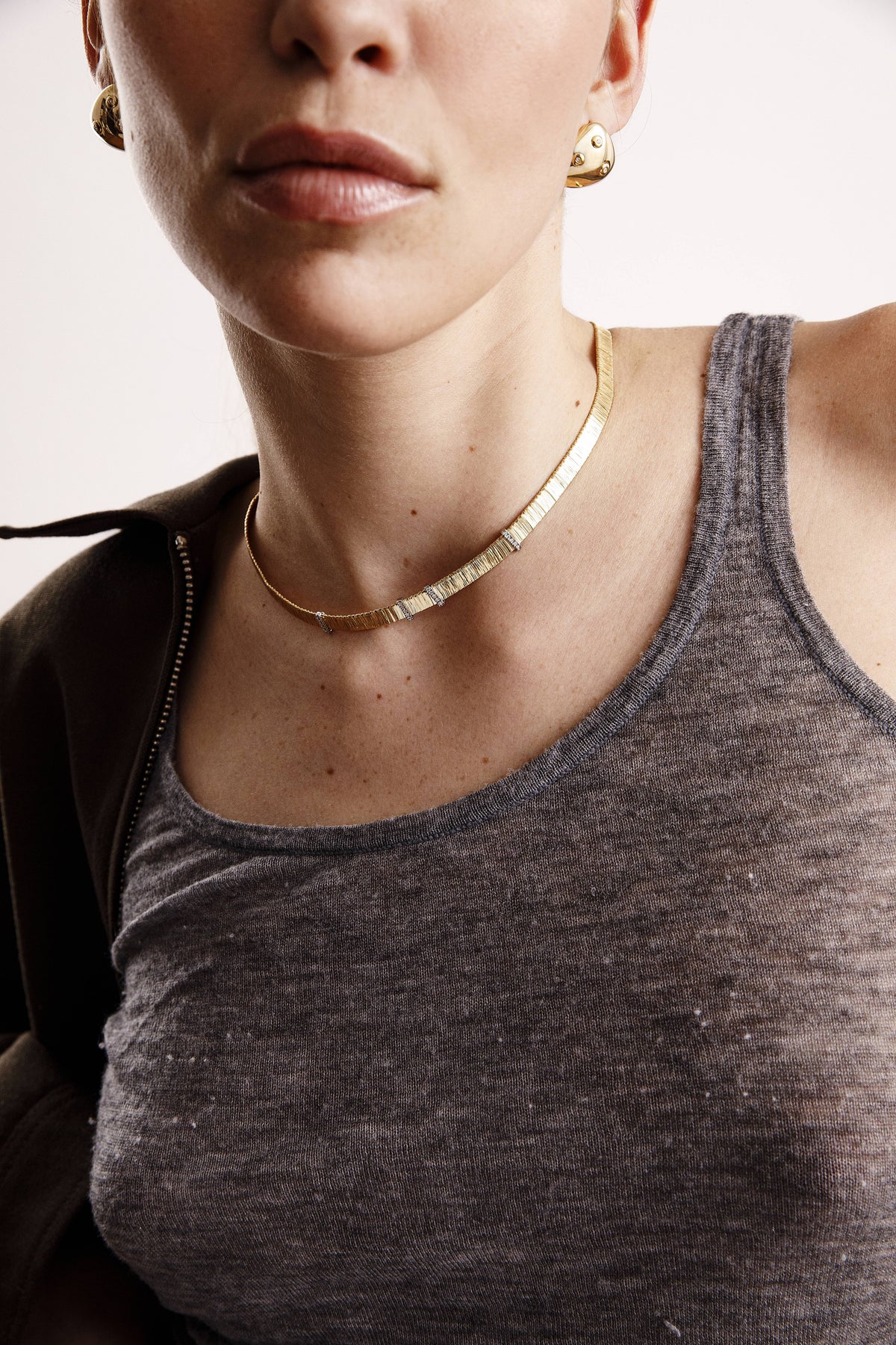 DIAMOND ENDLESS WIRE NECKLACE