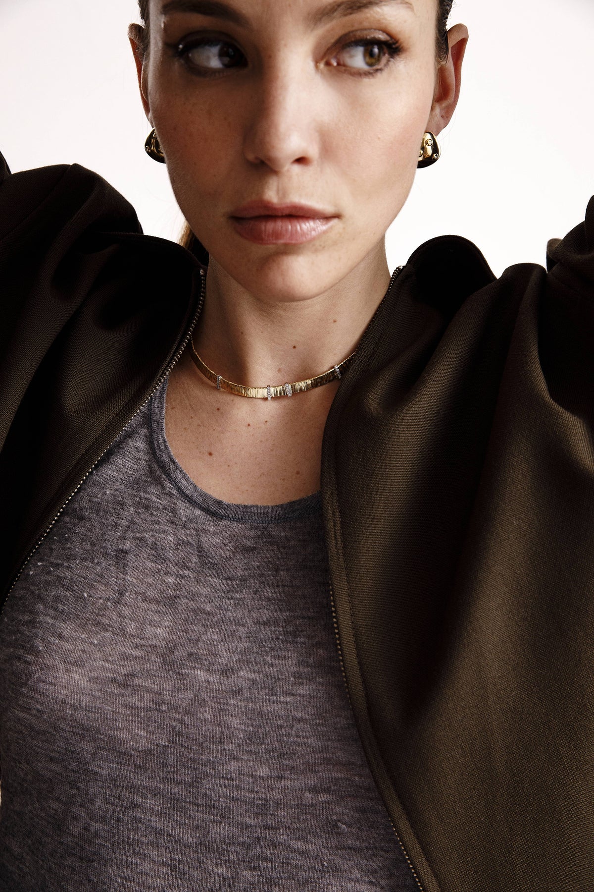 DIAMOND ENDLESS WIRE NECKLACE