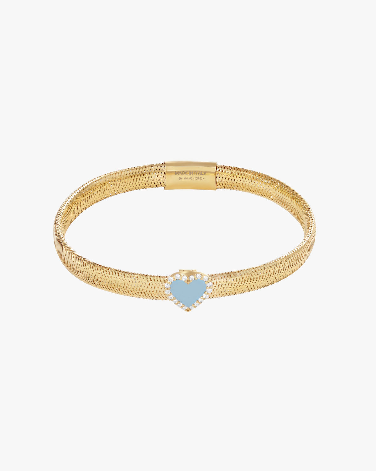 KEEP CLOSE CHARM BAND BRACELET - Light Blue