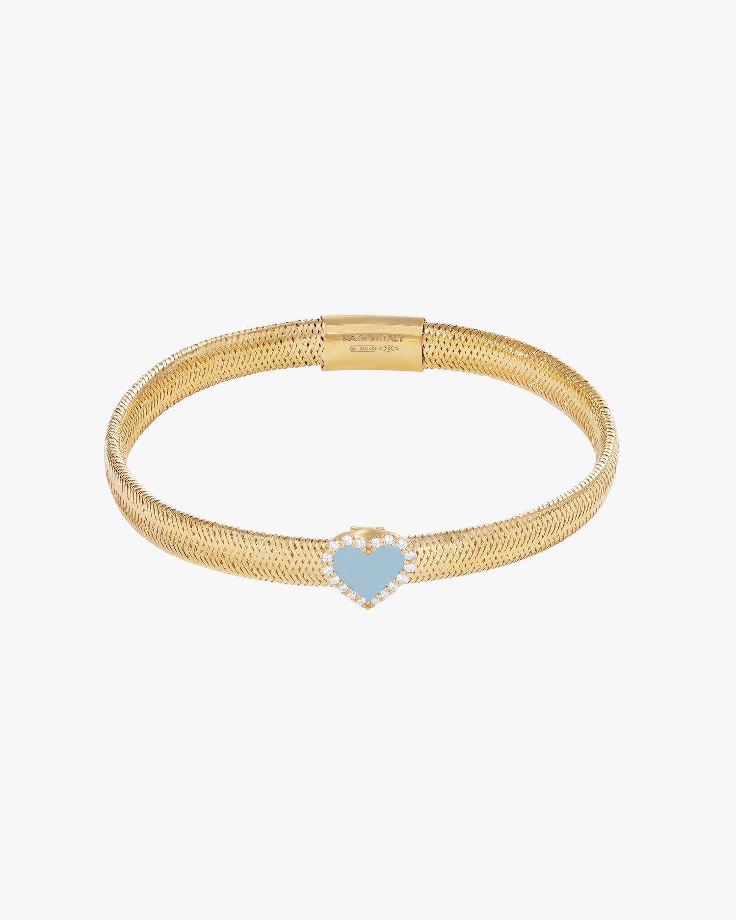 KEEP CLOSE CHARM BAND BRACELET - Light Blue