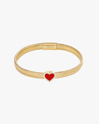 KEEP CLOSE CHARM BAND BRACELET - Red