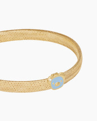 TENDER BEAR CHARM BAND BRACELET - Light Blue