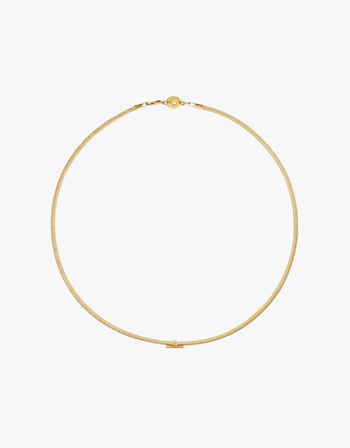 KEEP CLOSE CHARM BAND NECKLACE - Light Blue