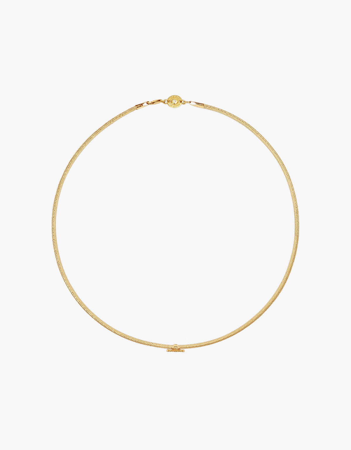 KEEP CLOSE CHARM BAND NECKLACE - Red