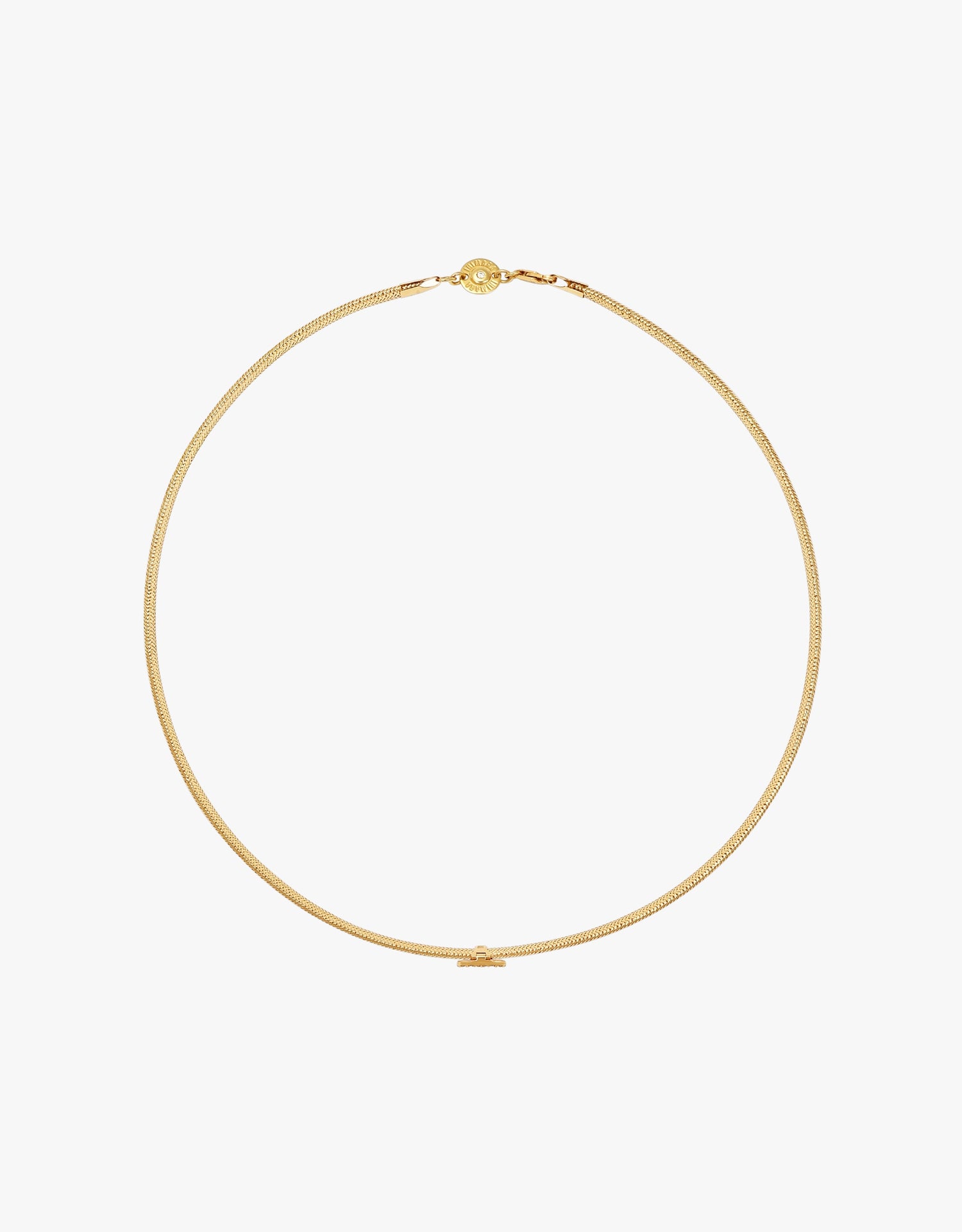 KEEP CLOSE CHARM BAND NECKLACE - Pink