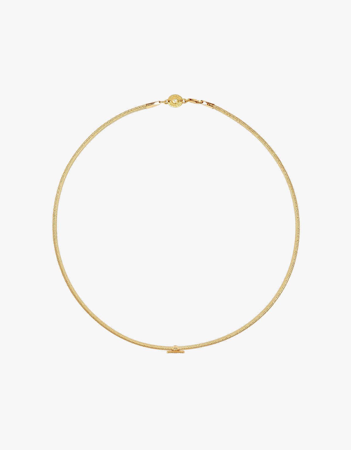 KEEP CLOSE CHARM BAND NECKLACE - Pink