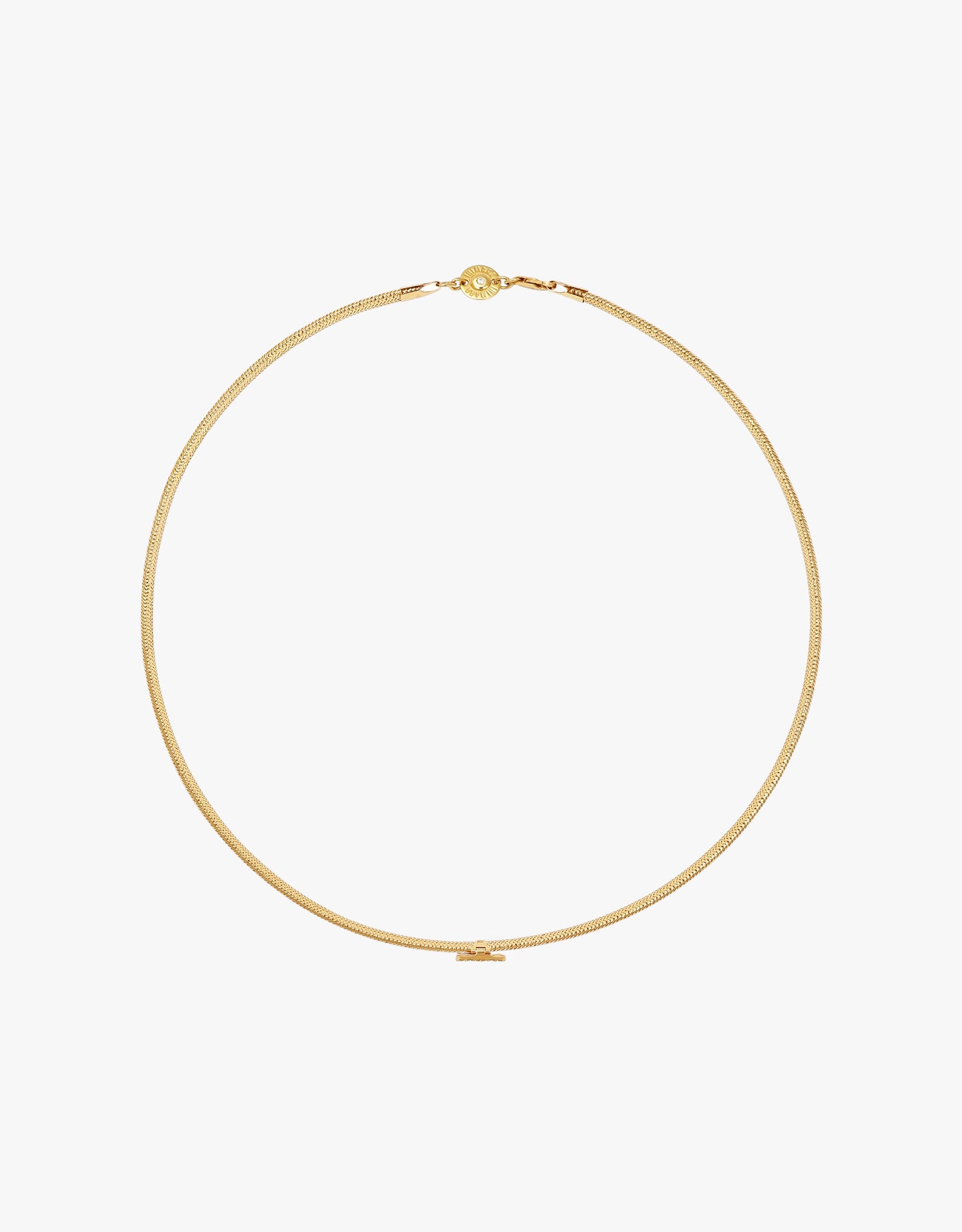 KEEP CLOSE CHARM BAND NECKLACE - Beige