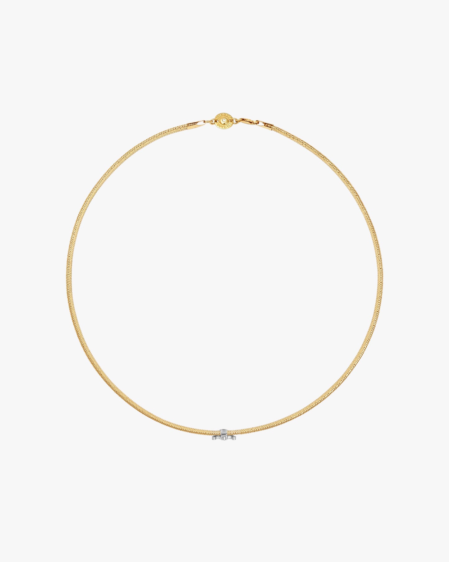 BRIGHT FUTURE CHARM BAND NECKLACE - White
