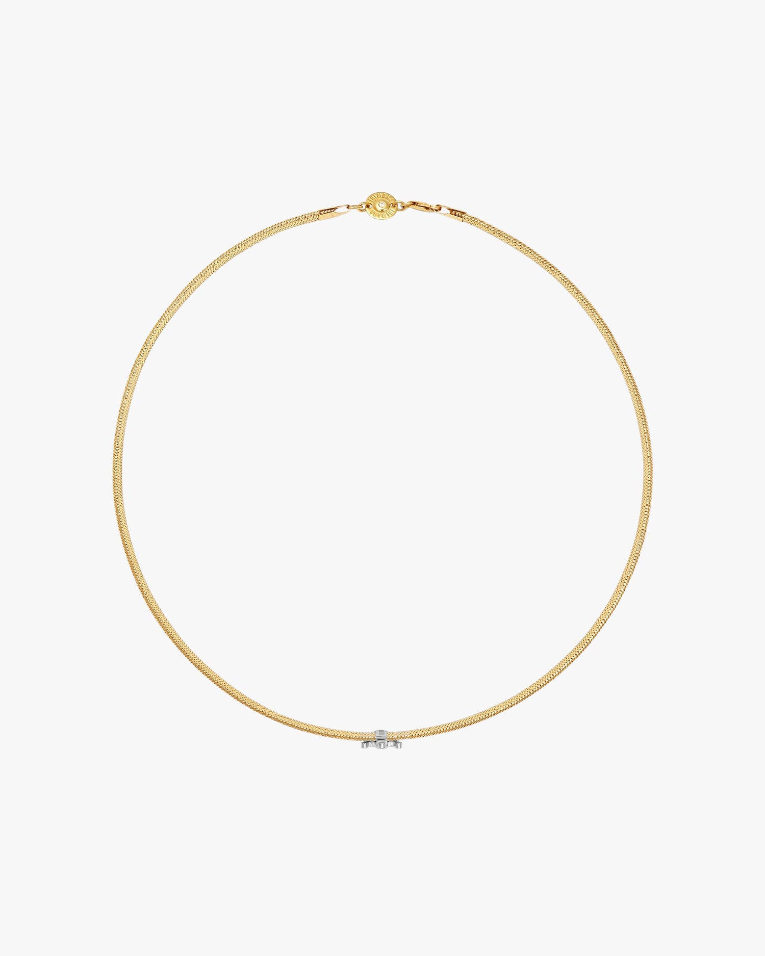 BRIGHT FUTURE CHARM BAND NECKLACE - White
