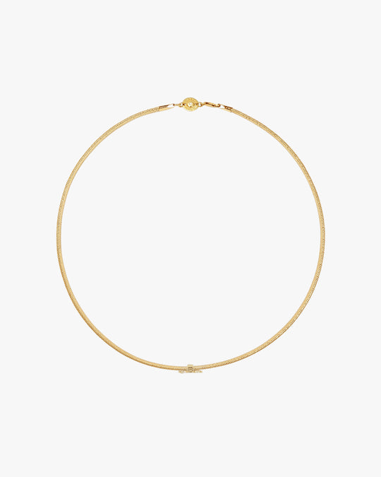 TENDER BEAR CHARM BAND NECKLACE - Brown