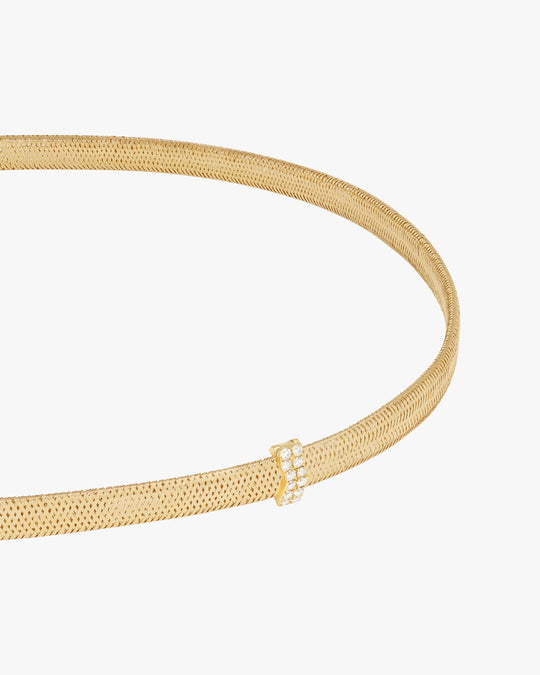 RIDE THE WAVE CHARM BAND NECKLACE - Yellow