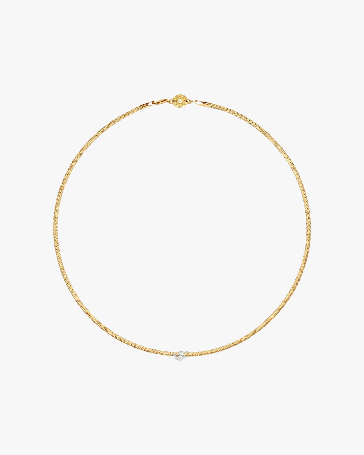 TIED TO YOU CHARM BAND NECKLACE - White