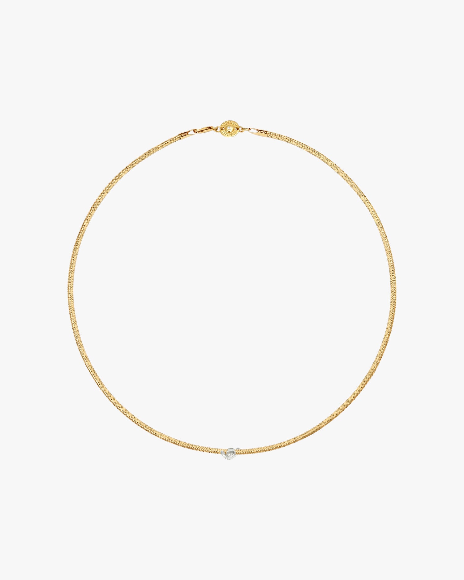 TIED TO YOU CHARM BAND NECKLACE - White
