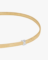TIED TO YOU CHARM BAND NECKLACE - White