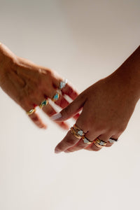 DIAMOND STAR RIBBON RING