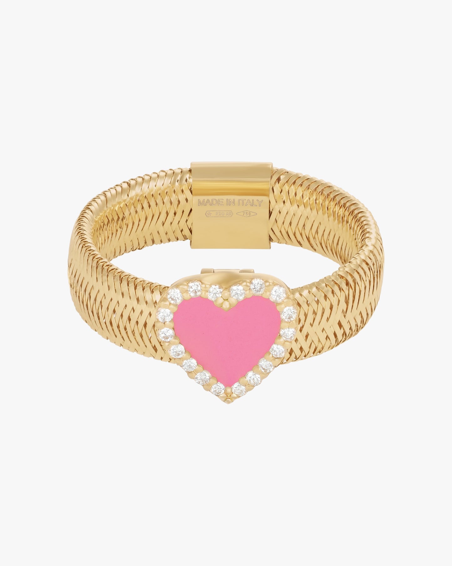 KEEP CLOSE CHARM RIBBON RING - Fuchsia