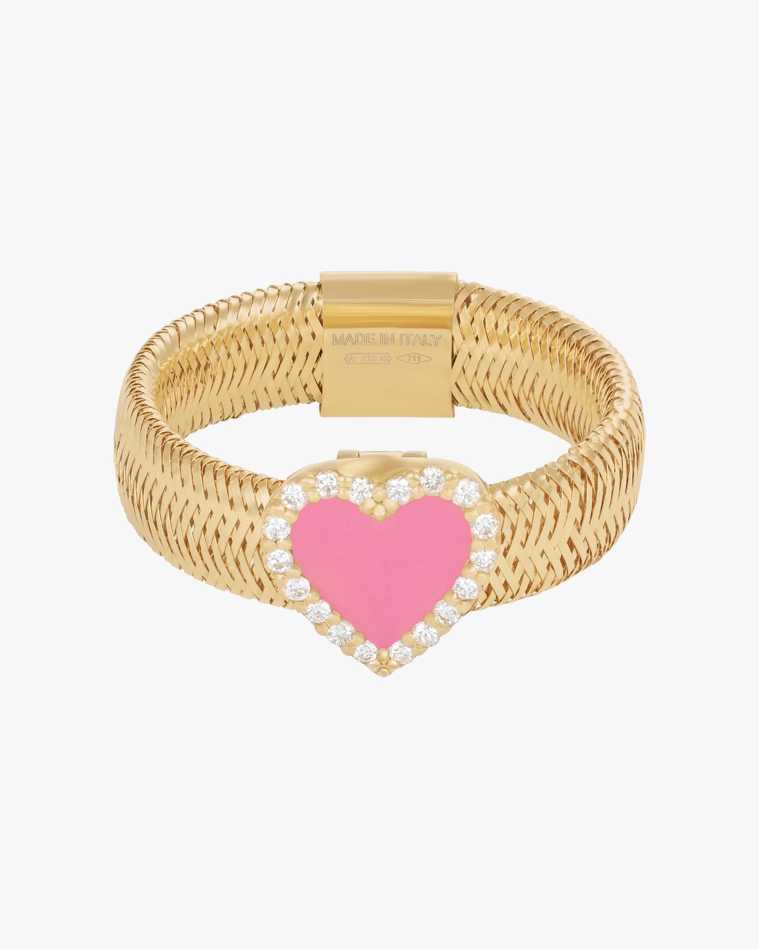 KEEP CLOSE CHARM RIBBON RING - Fuchsia