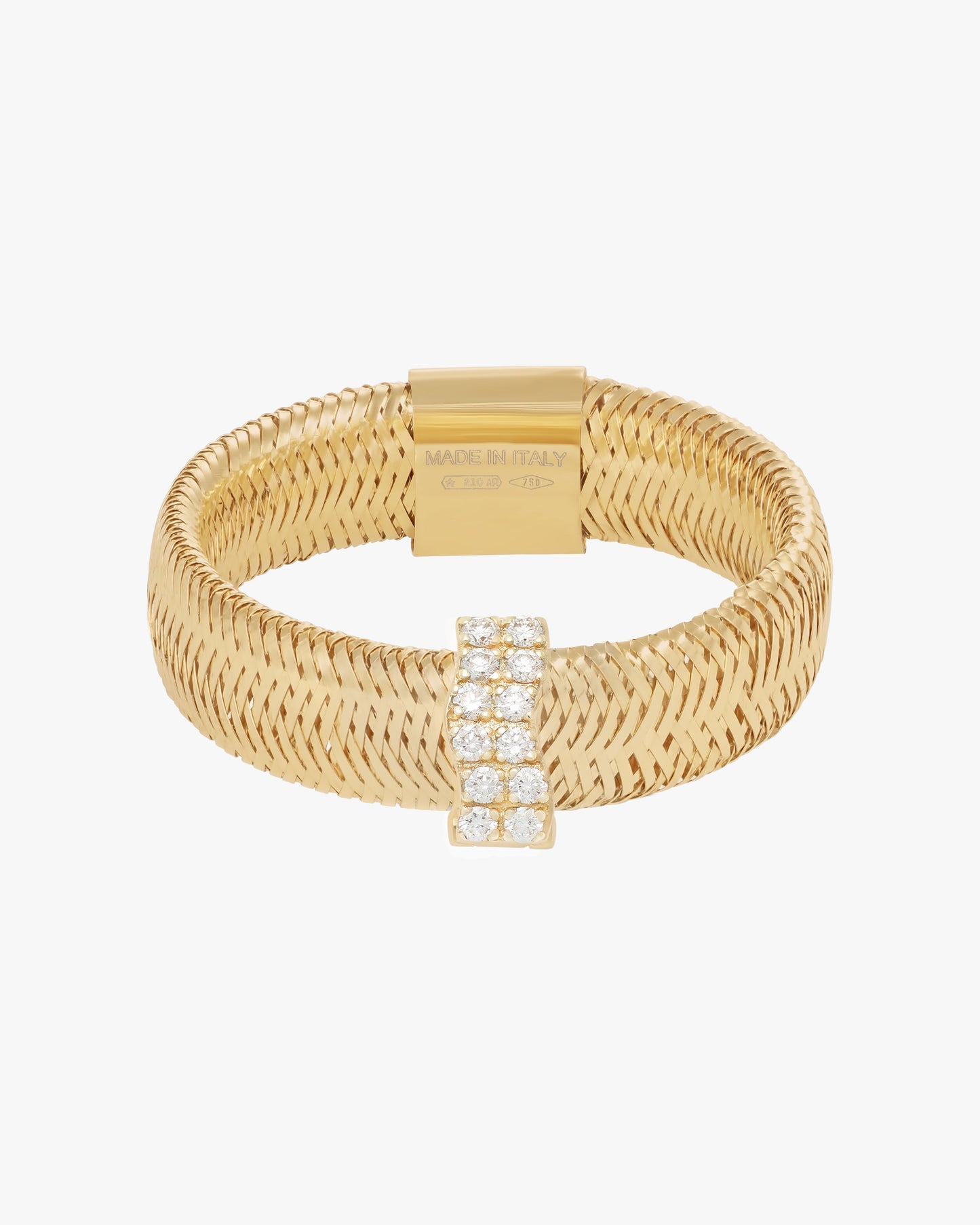 RIDE THE WAVE CHARM RIBBON RING - Yellow