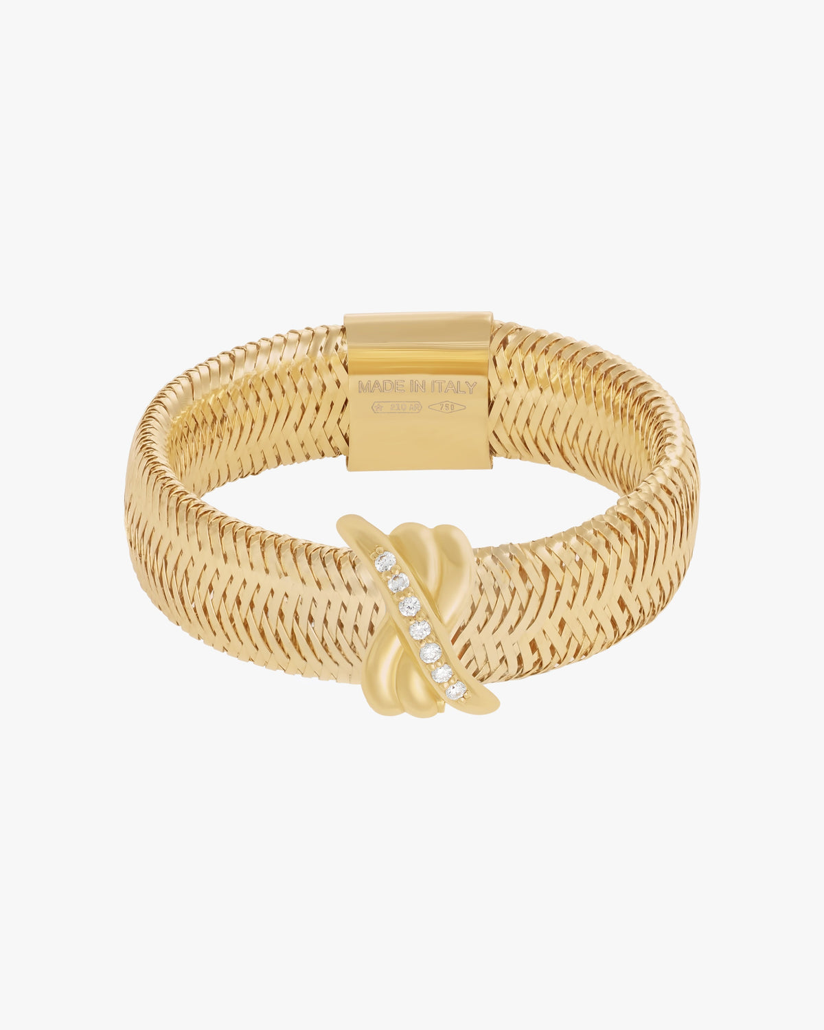 TIED TO YOU CHARM RIBBON RING - Yellow