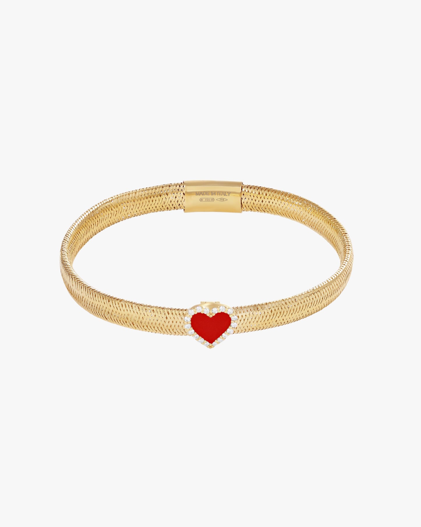 KEEP CLOSE CHARM BAND BRACELET - Red