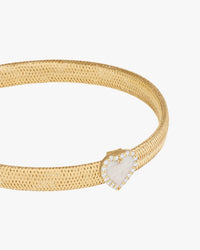 KEEP CLOSE CHARM BAND BRACELET - Mother of Pearl