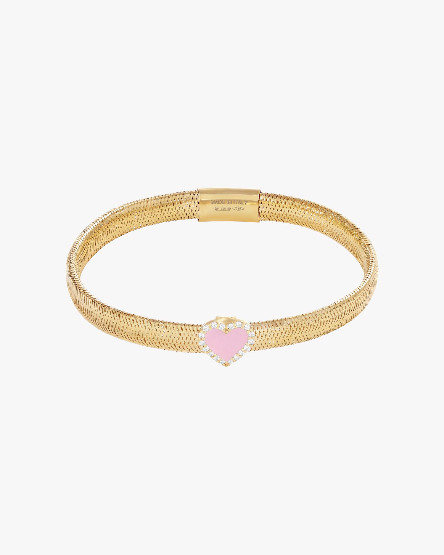 KEEP CLOSE CHARM BAND BRACELET - Pink