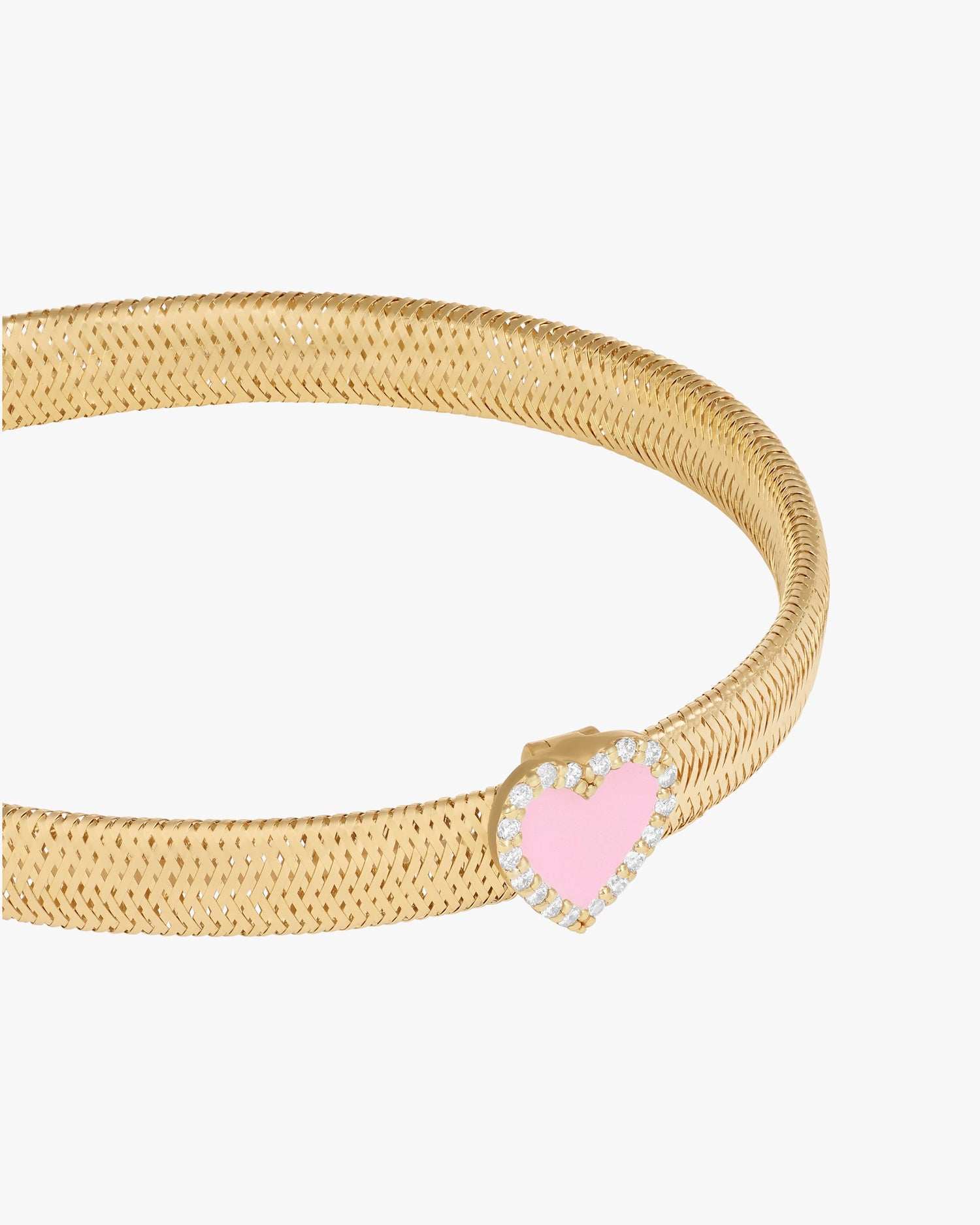 KEEP CLOSE CHARM BAND BRACELET - Pink