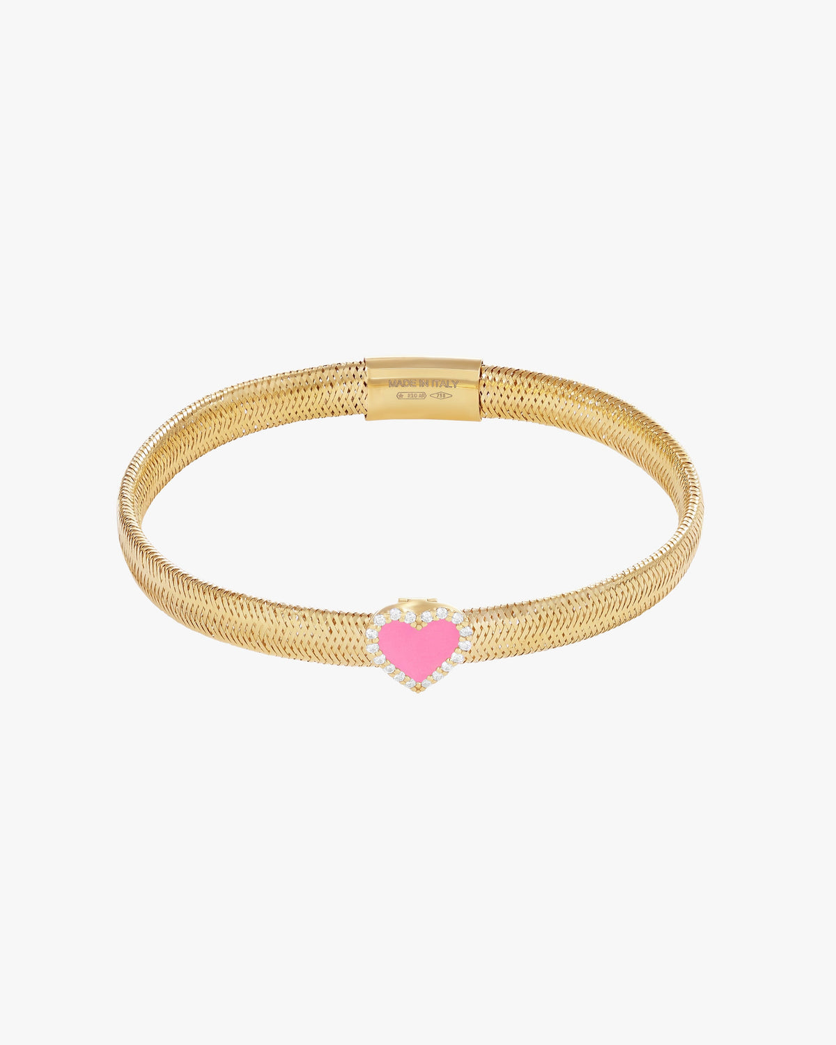 KEEP CLOSE CHARM BAND BRACELET - Fuchsia
