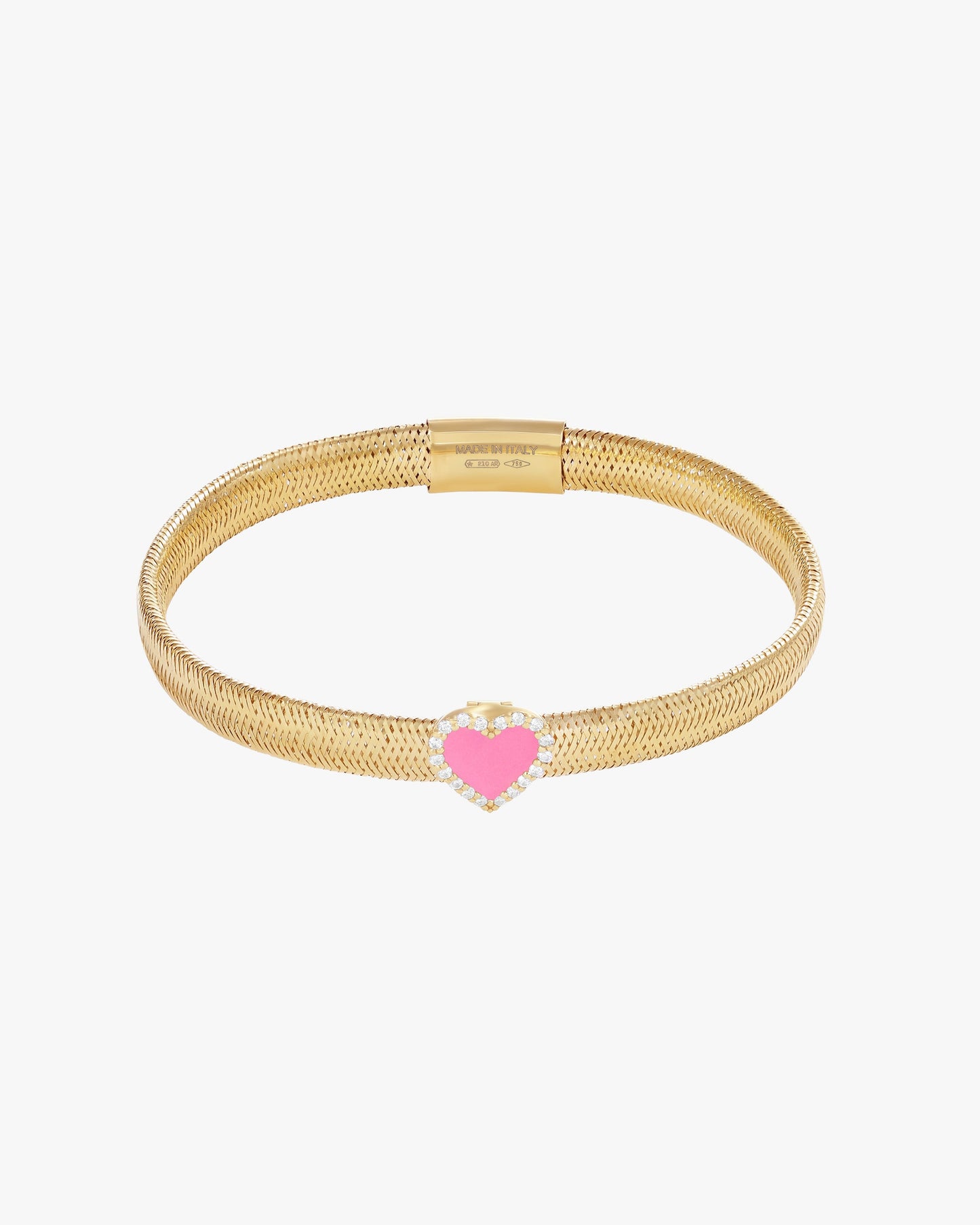 KEEP CLOSE CHARM BAND BRACELET - Fuchsia