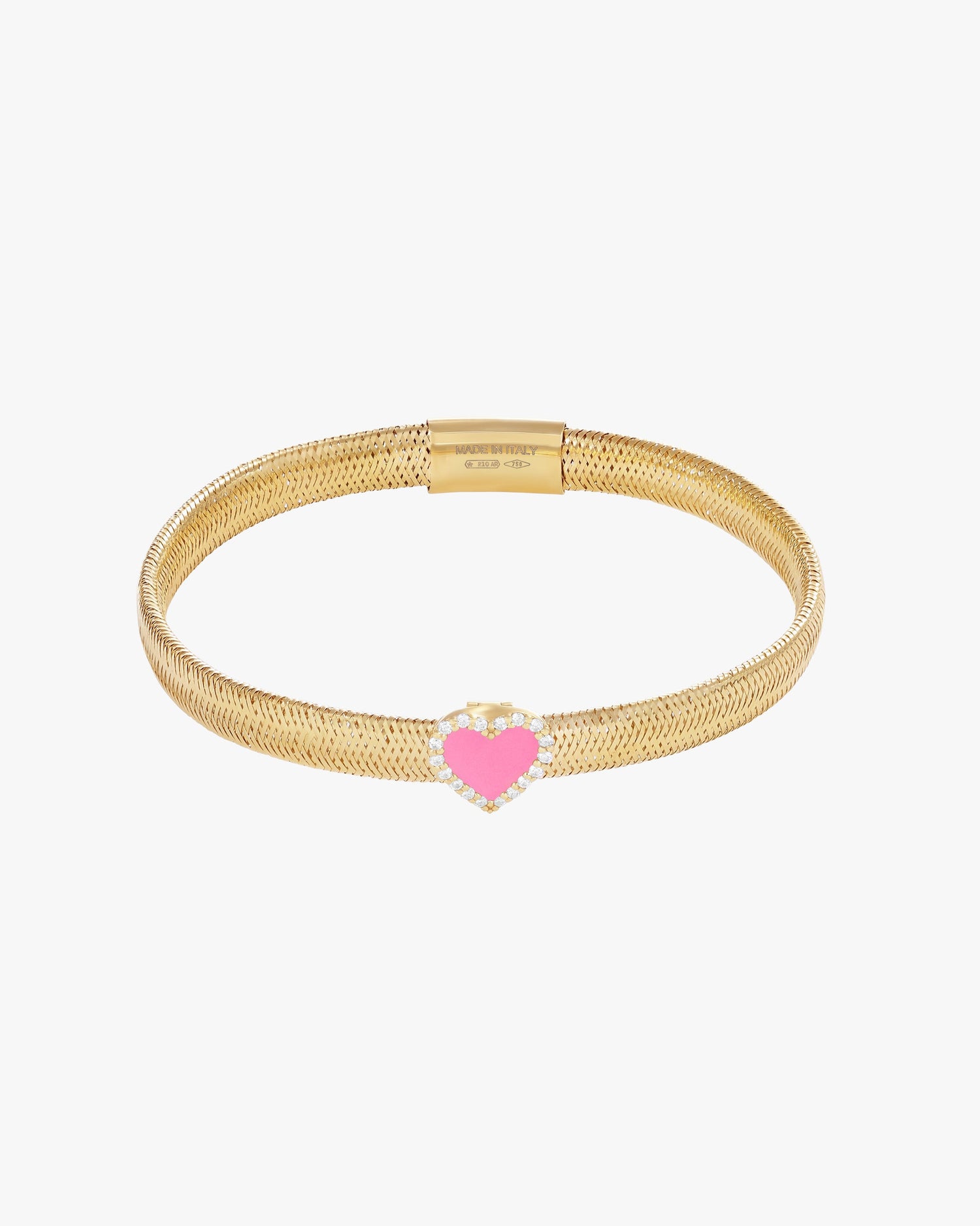 KEEP CLOSE CHARM BAND BRACELET - Fuchsia