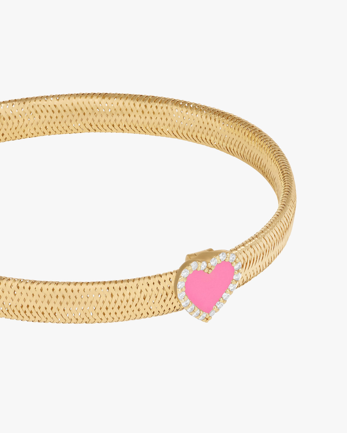KEEP CLOSE CHARM BAND BRACELET - Fuchsia