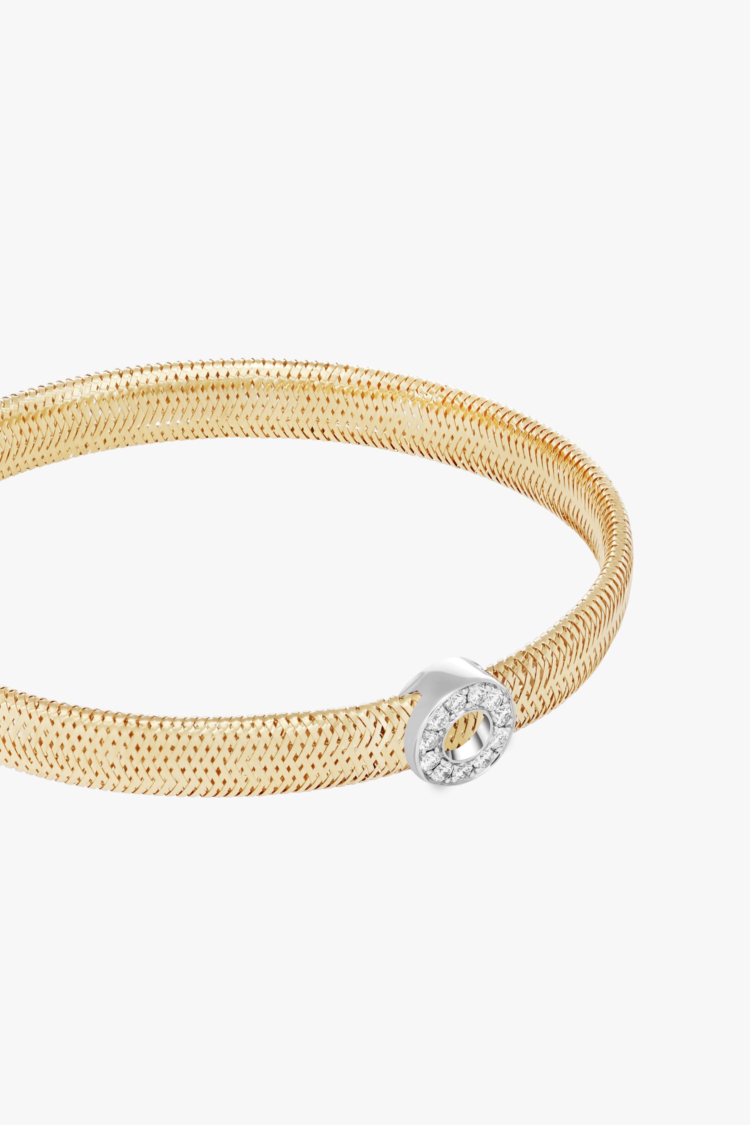 DIAMOND CIRCLE FLEX BRACELET