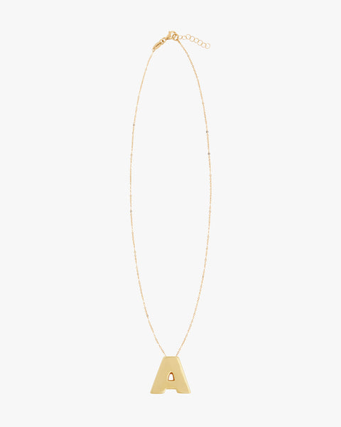 CHUNKY LETTER NECKLACE