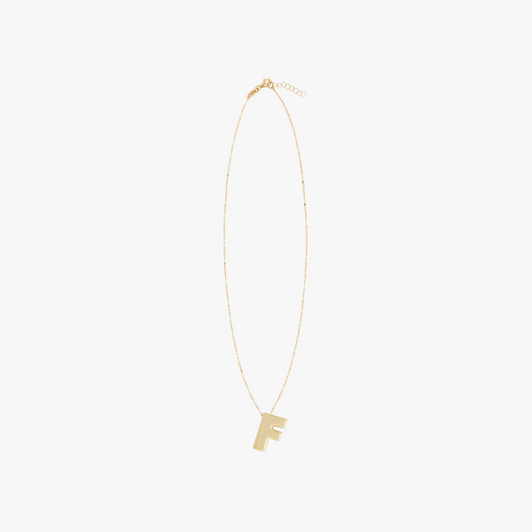 CHUNKY LETTER NECKLACE