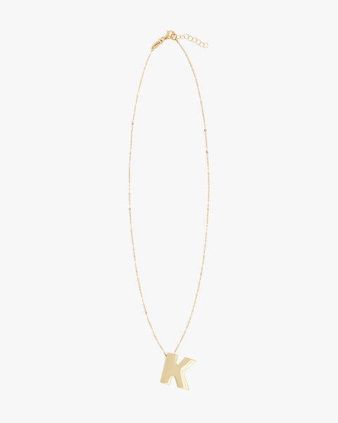 CHUNKY LETTER NECKLACE