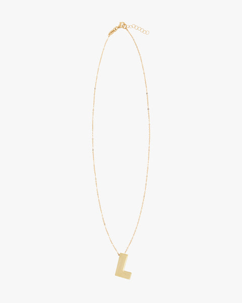 CHUNKY LETTER NECKLACE