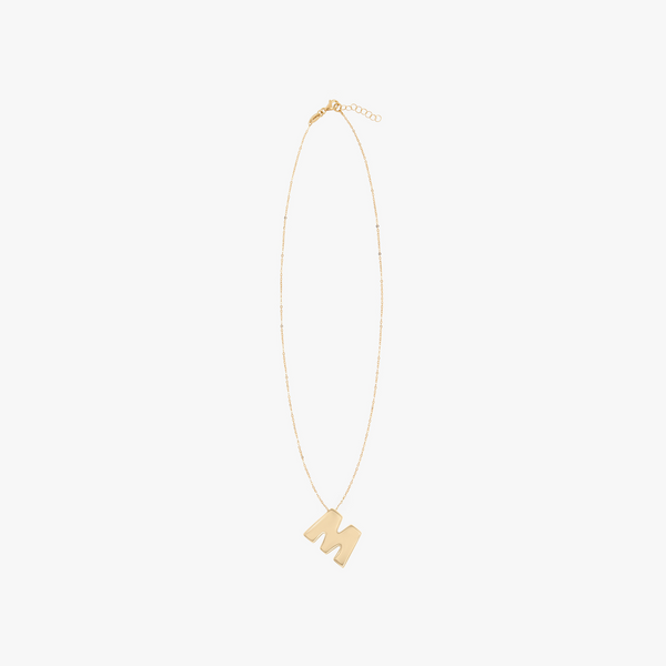 CHUNKY LETTER NECKLACE