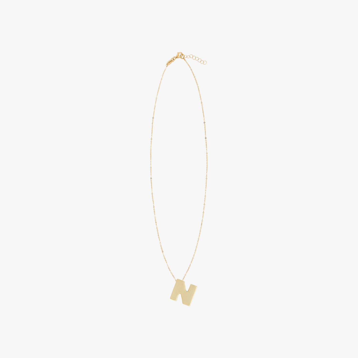 CHUNKY LETTER NECKLACE