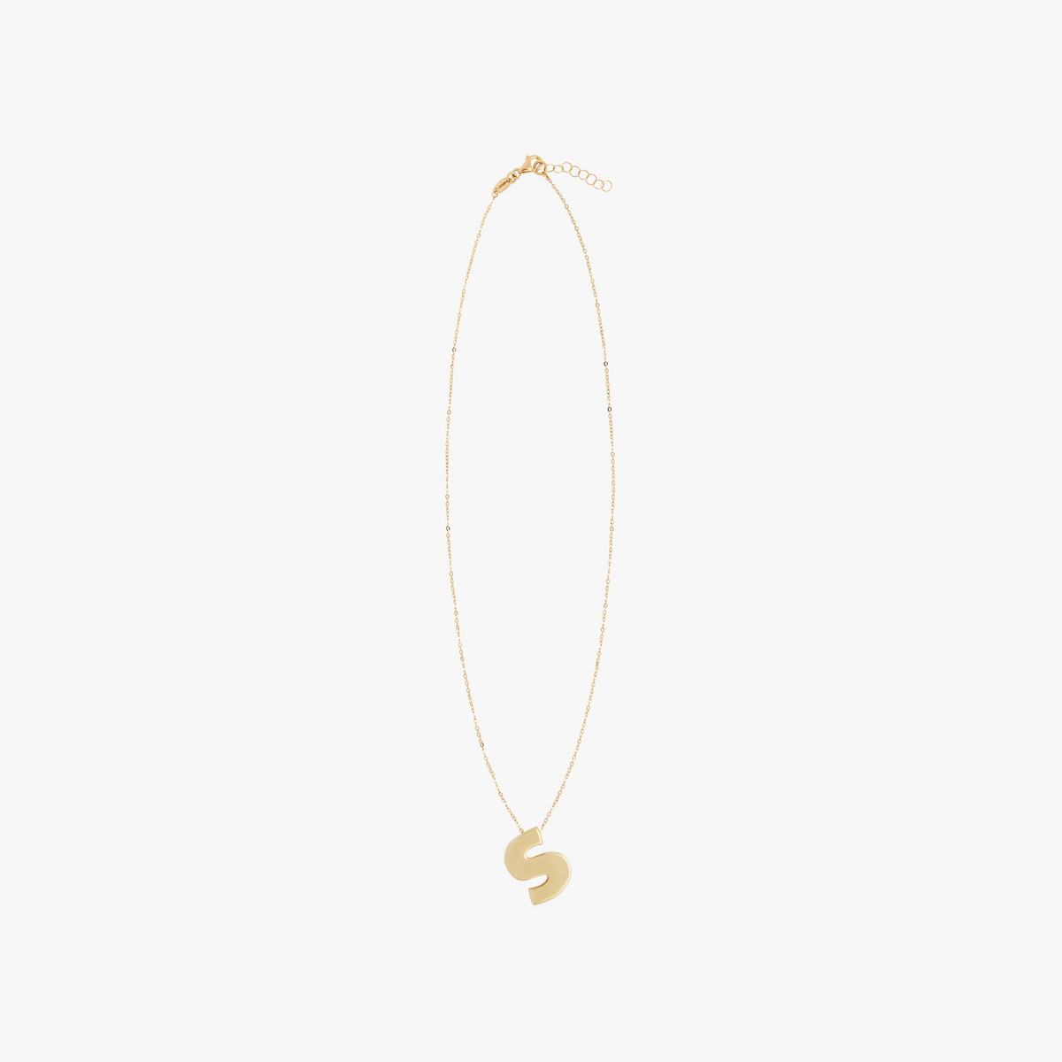 CHUNKY LETTER NECKLACE