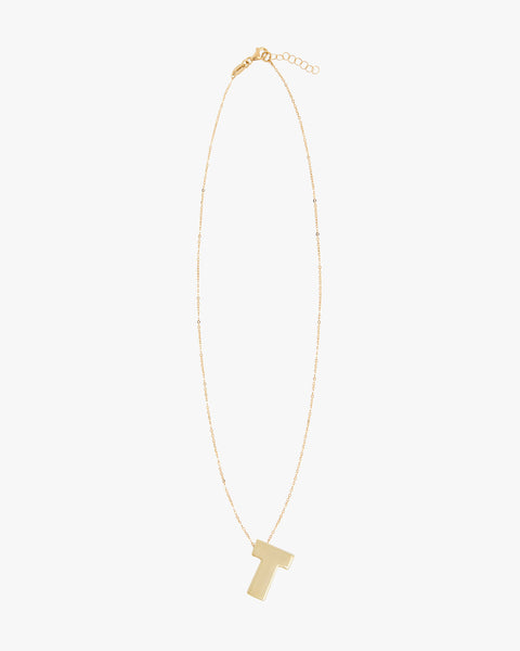 CHUNKY LETTER NECKLACE