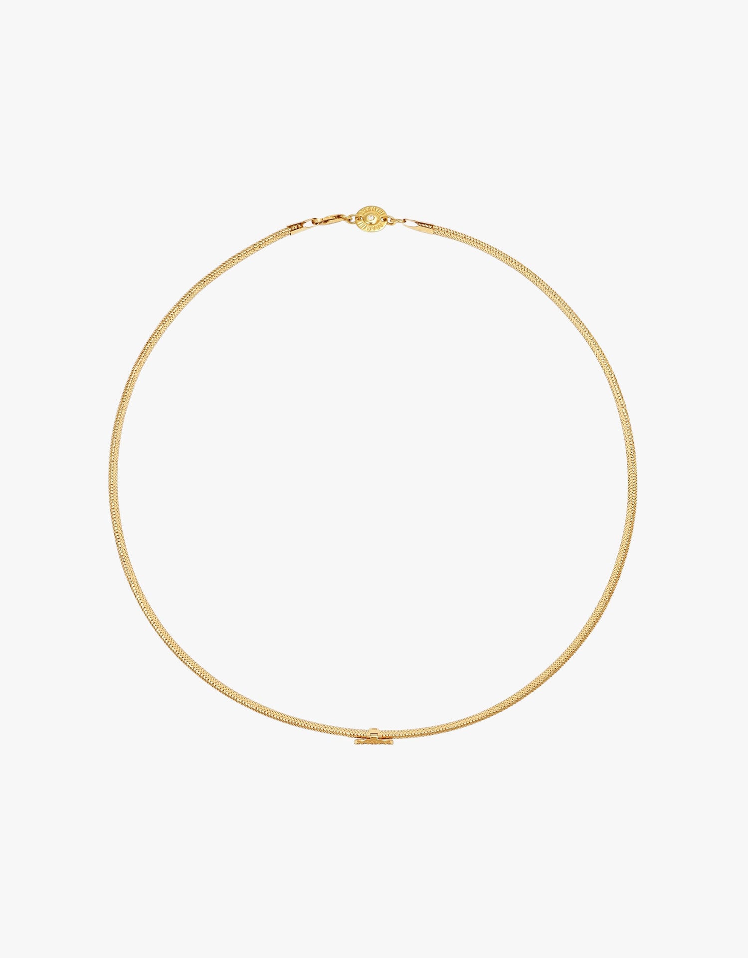 KEEP CLOSE CHARM BAND NECKLACE - Light Blue