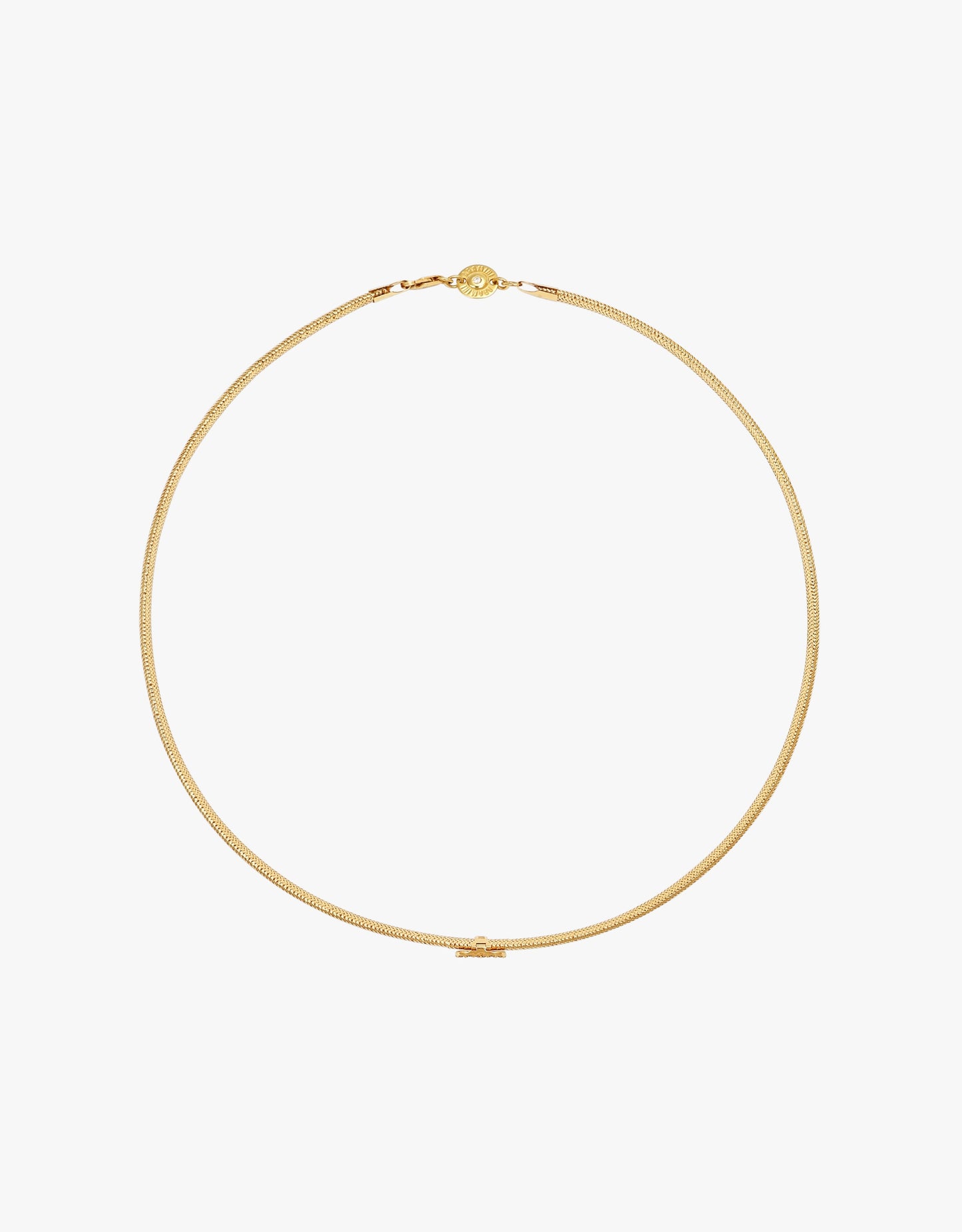 KEEP CLOSE CHARM BAND NECKLACE - Light Blue