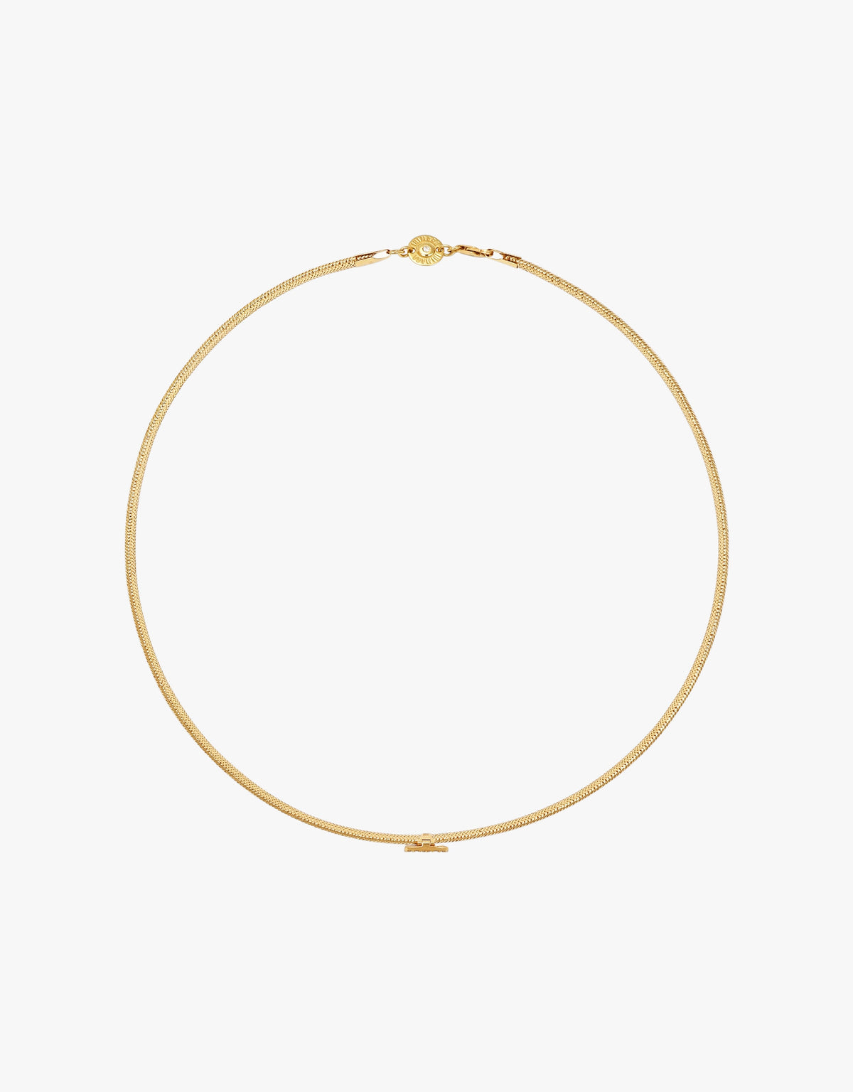 KEEP CLOSE CHARM BAND NECKLACE - Beige