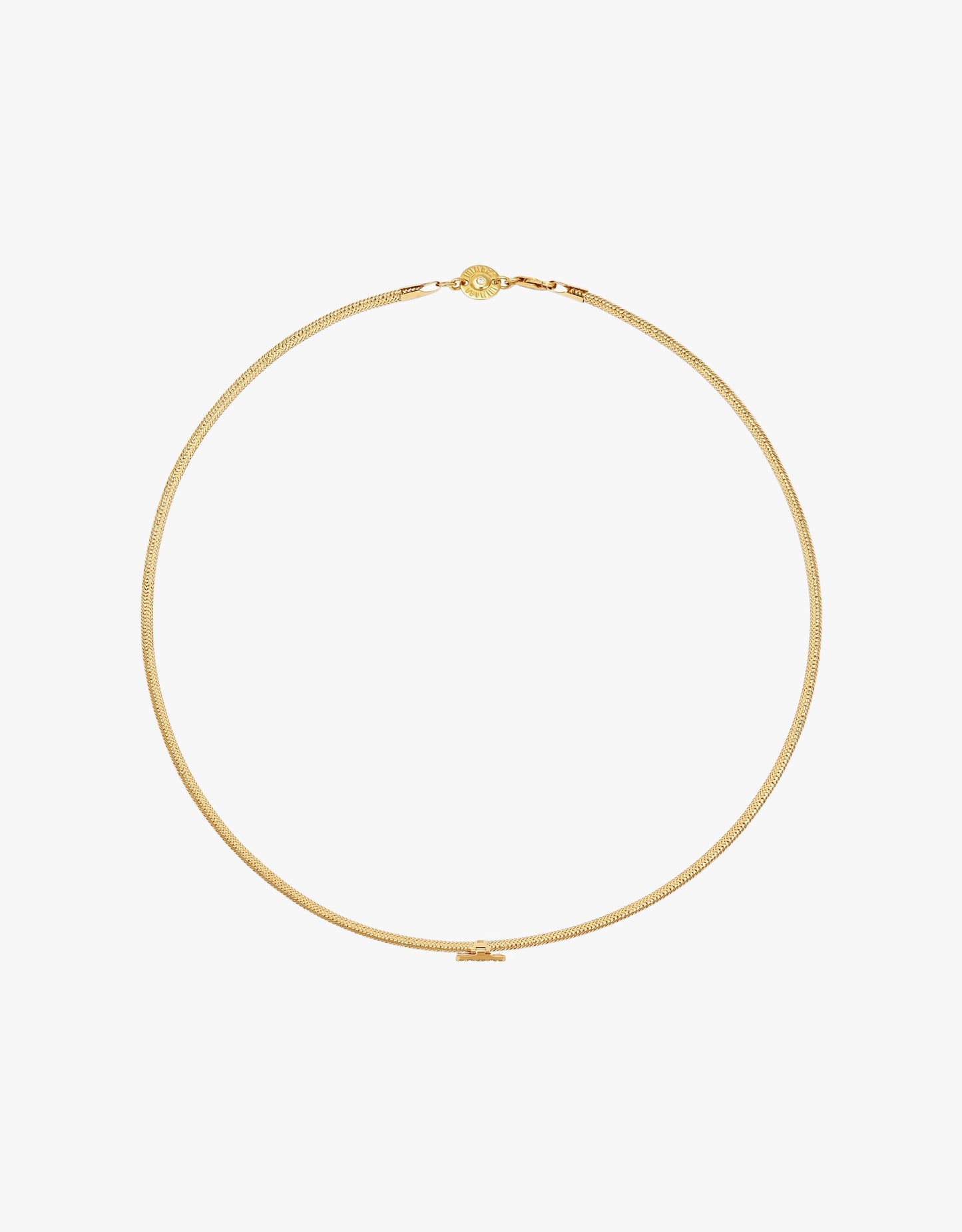 KEEP CLOSE CHARM BAND NECKLACE - Beige
