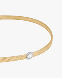 FORTUNE CHARM BAND NECKLACE - White