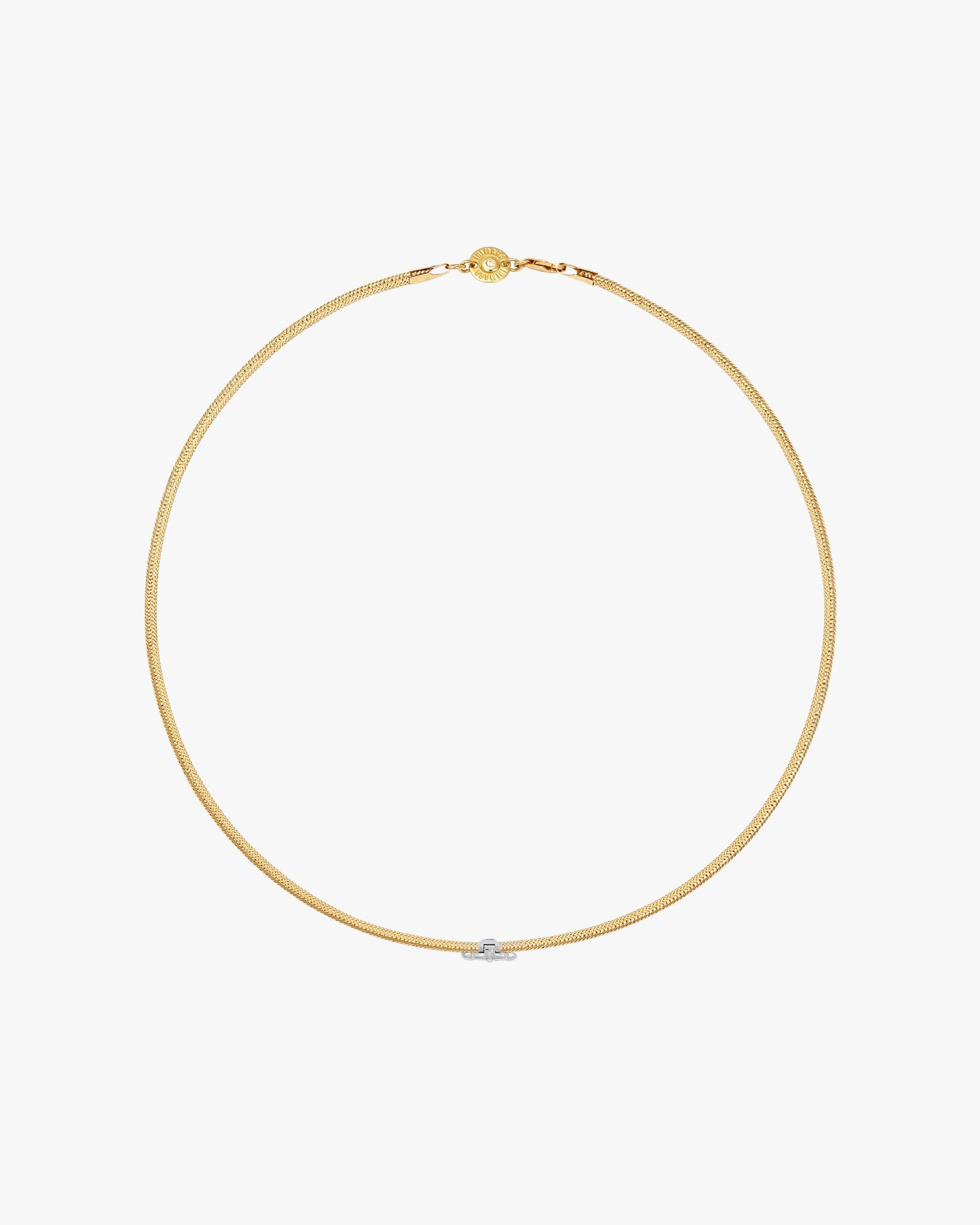 FORTUNE CHARM BAND NECKLACE - White