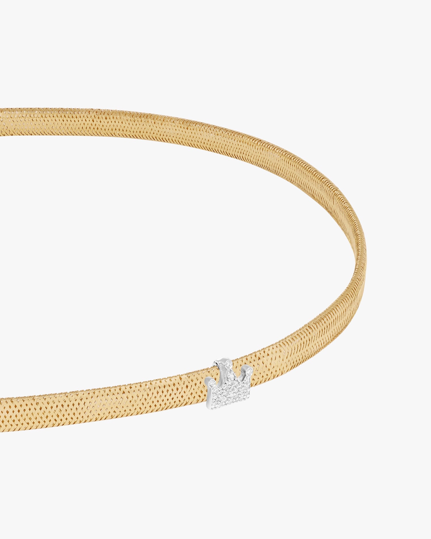 BRIGHT FUTURE CHARM BAND NECKLACE - White